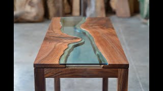 Walnut River Console Table