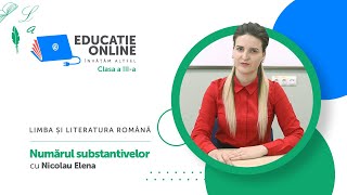 Limba și literatura română, Clasa a III-a, Numărul substantivelor