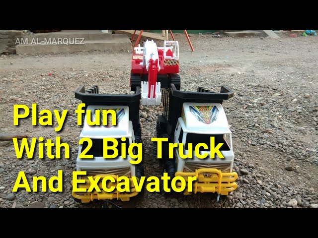 Truck for Kids, Play fun With 2 Big Truck and Excavator class=