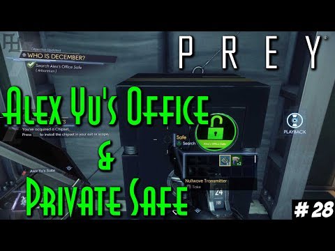 How to get into Alex Yu&rsquo;s office and Private Safe – Prey (PS4) - How to, Gameplay #28