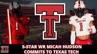 Texas Tech Lands 5-Star WR Micah Hudson | What It Means For The Red Raiders | Instant Reaction