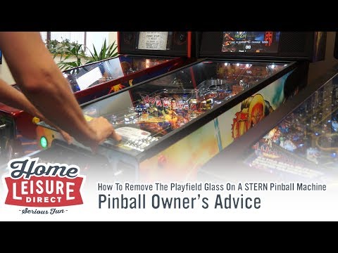 How To Remove The Glass On A New Stern Pinball Machine