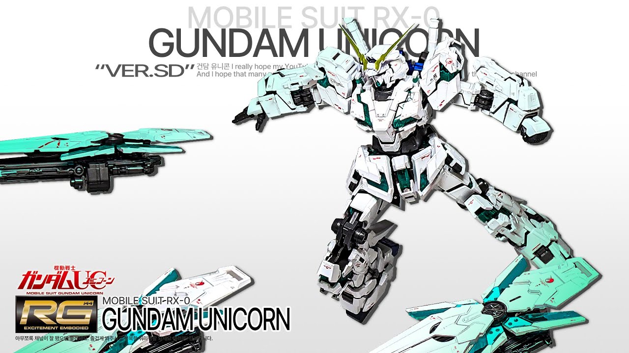 RG 1/144 유니콘 건담 최종결전 스페셜코팅 건담베이스 한정 ASMR BUILD -  Unicorn Gundam Final Battle Special Coating