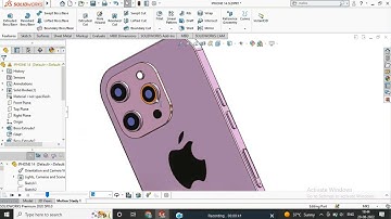 how to make |I phone 14Pro| part1 models solidworks 3d animation tutorial
