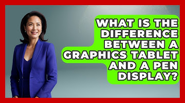What Is the Difference Between a Graphics Tablet and a Pen Display? | The Virtual Art Desk News