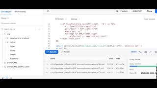 Pdf files reading and load in snowflake using UDF Part 1 Quickstart Practise Demo