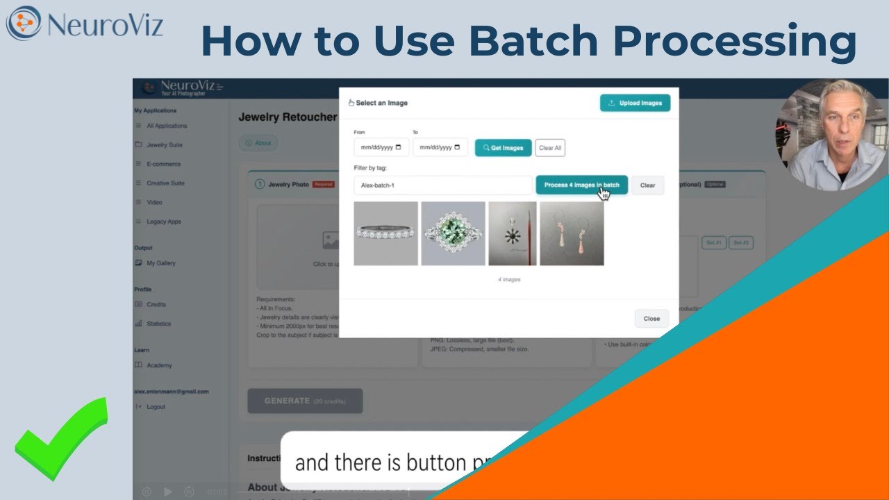 Batch Processing Tutorial - Automate Jewelry Retouching & Try-Ons - YouTube