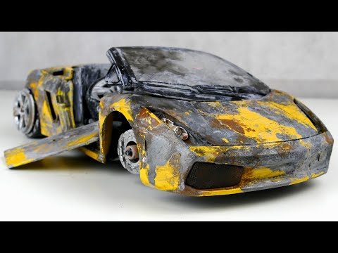 Restoration abandoned Lamborghini Gallardo Spyder tuning Model Car by Good Restore