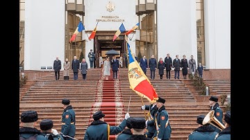 Ceremonia primirii oficiale de către Președintele Republicii Moldova, Maia Sandu