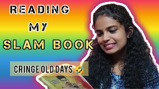 Reading My School Slam Book | Autograph by friends| Cringe old days 😂| Funny memories| #fun #vlog