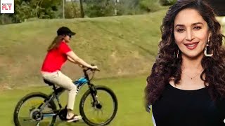 Madhuri Dixit Cycling Fitness Goal New Video Bollywood Fly