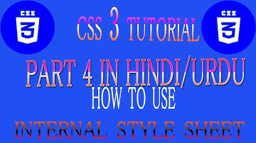 CSS internal style sheet part 4 in hindi and urdu tutorial