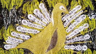 How to design a bird using the embroidery machine as an embroidery designer |Supere TV