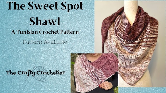 Fall Tunisian Crochet Shawl Pattern • Free Pattern