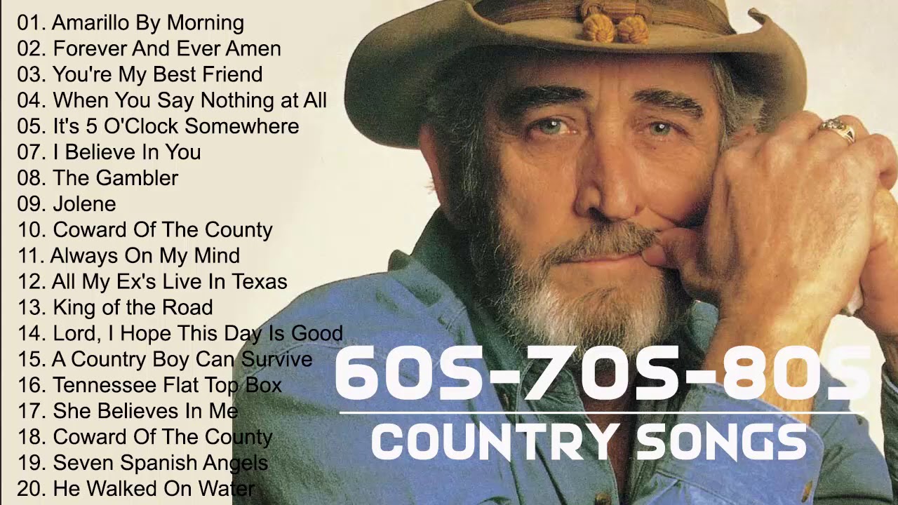 Top 100 Classic Country Songs 60s 70s 80s   Greatest 60s 70s 80s Country Music Hits
