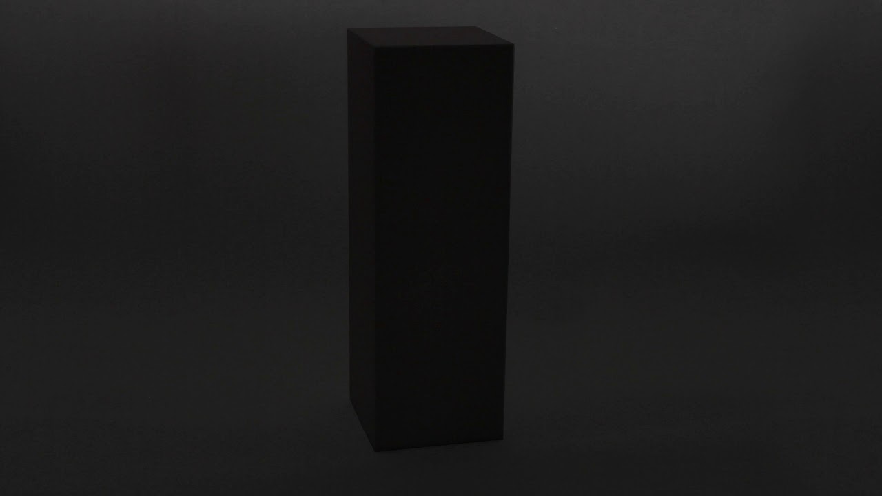 White Acrylic Pedestal with White LED Lights YouTube