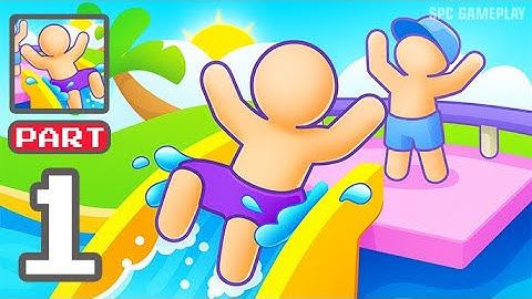 My Aquapark - Gameplay Walkthrough Part 1 - Idle Water Empire (iOS & android)