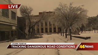 Emmy Fazenbaker tracks winter weather conditions