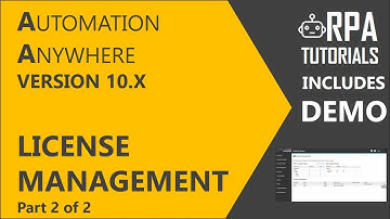 Automation Anywhere 10.5 Control Room - License Management - 2/2