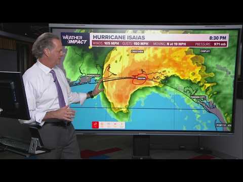 Tropical update: Hurricane Isaias makes landfall near Destin, Florida as strong Cat. 2 hurricane