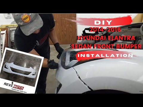 How To Replace 2014-2016 Hyundai Elantra Front Bumper