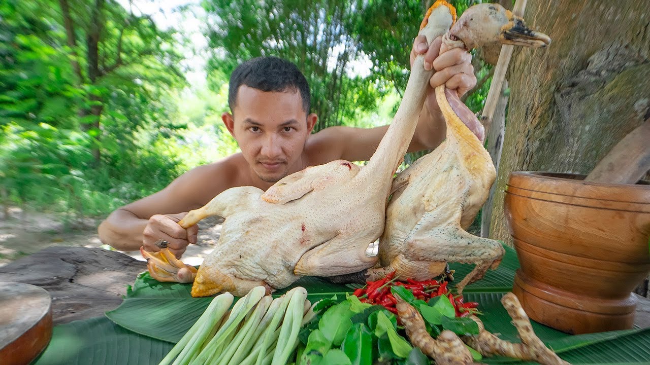 Best Recipe Two Brother Cook Duck then Eating Delicious.