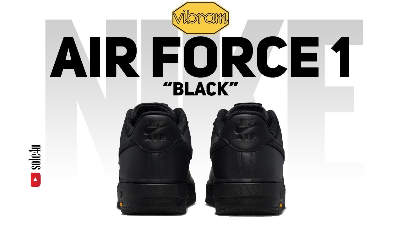 VIBRAM x Nike Air Force 1 Low Gore-Tex “BLACK” | Details + Release 
