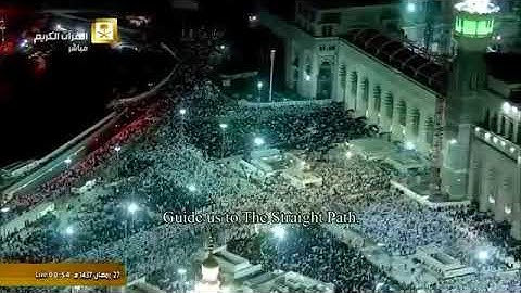 صلاة التهجد 27 #رمضان 1437 الشيخ بندر بليلة من سورة المائدة (82- اخرها ) وسورة الانعام ( 1-58 )