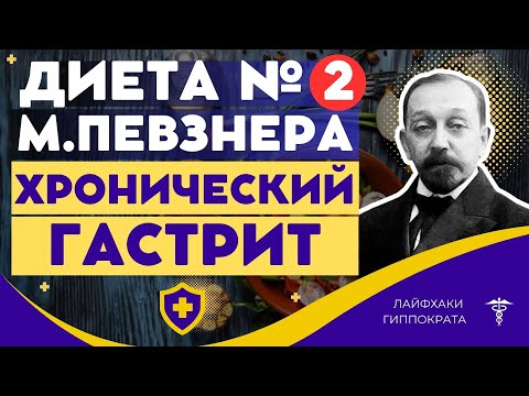 Диета 2 Певзнера: гастрит с пониженной кислотностью, атрофический гастрит, хронический колит