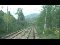 Train cab ride bulgaria sofia sever  zverino iskar gorge timelapse movie