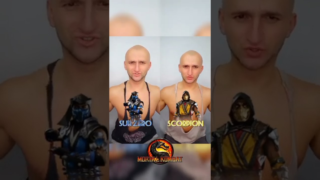 Scorpion vs Sub Zero | Body Paint vs Challenge 