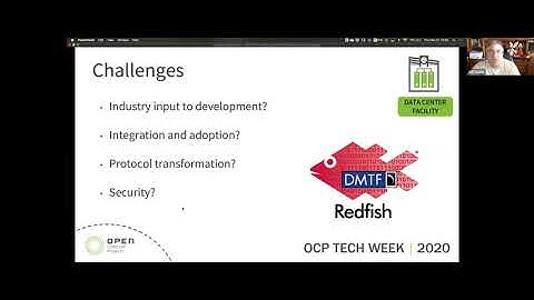 OCP 2020 Tech Week: Open Discussion: Redfish DCIM, Power, and Cooling