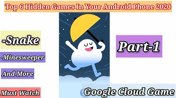 Top 6 Hidden Games In Your Android||All Hidden Games in 2020 Part-1