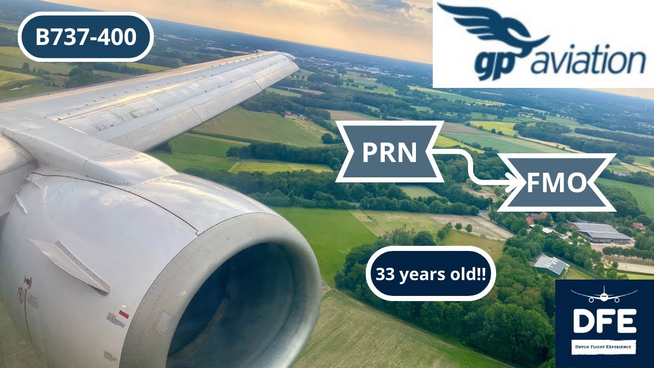 *Hard landing!!*| GP Aviation | B737-400 | Pristina - Munster Osnabruck