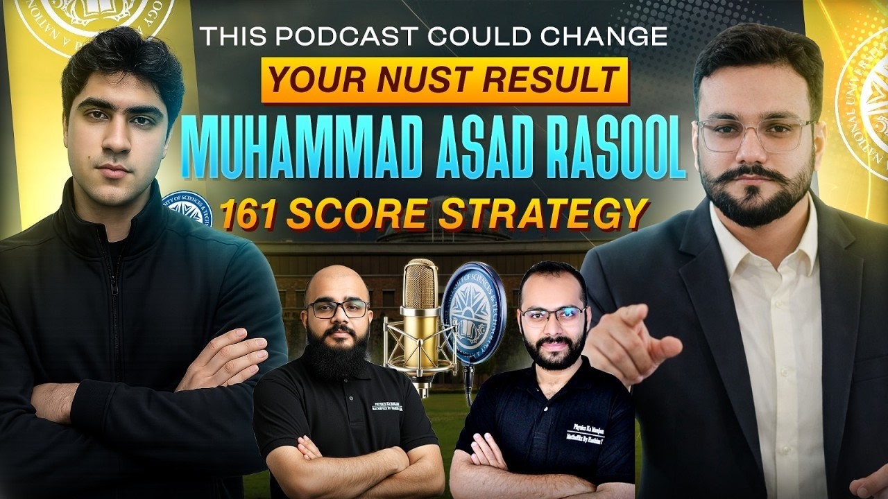 Asad Rasool 🎧 NUST 2026 NET-02 | 162 Marks Top Position — Asad Rasool | Topper ...
