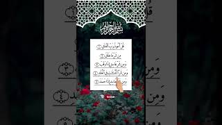 Beautiful Recitation 🤍 of Surah Al-Falaq 📖 #quran #recitation #egzonibrahimi #shorts