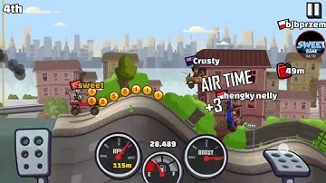 Hill climb racing 2 cups spring  city super jeep Full HD
