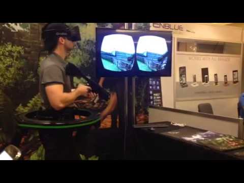 Video: Il Concorrente Omni Cyberith Mostra Il Suo Tapis Roulant Omnidirezionale Con Skyrim