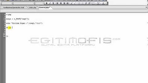 Php Dersleri Ders 17- Karşılaştırma Operatörleri