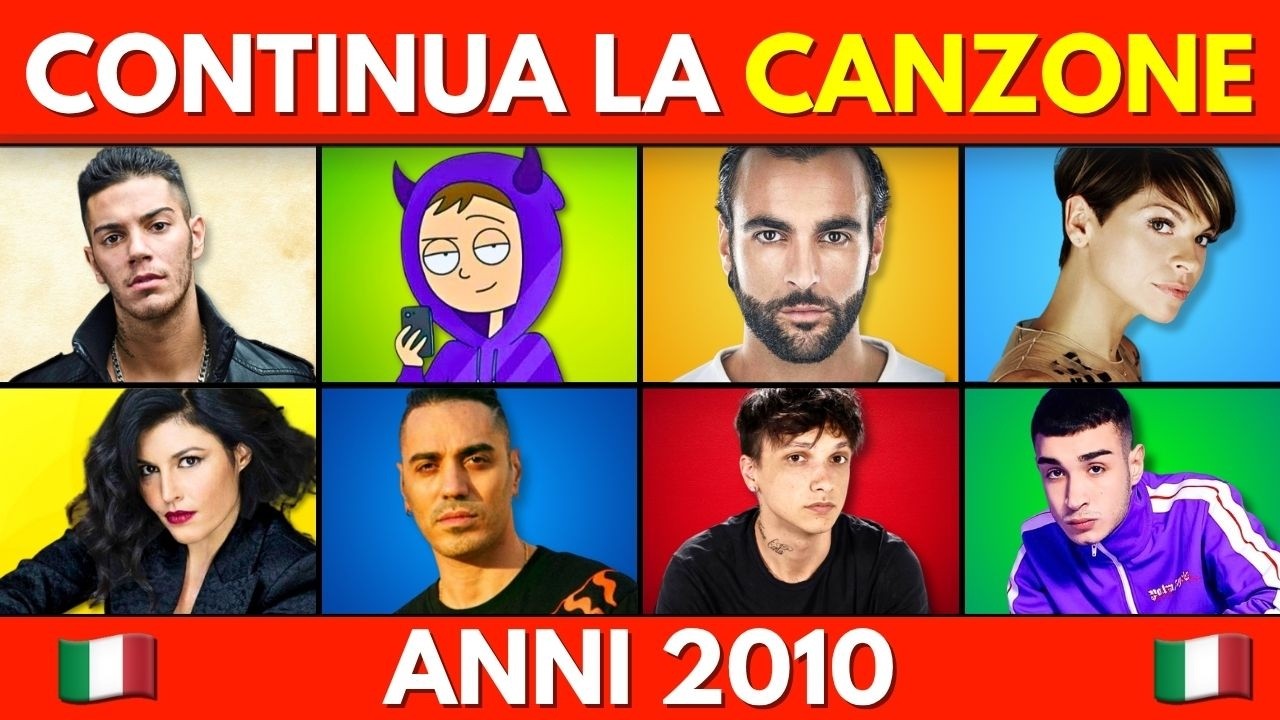 QUIZ - CONTINUA LA CANZONE ITALIANA 2010 - 2020 [PARTE 4] 🇮🇹 🎤