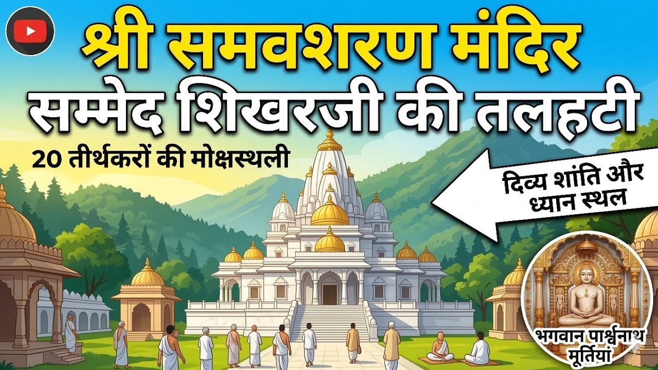 समवशरण मंदिर शिखरजी -स्थान: मधुबन (तलहटी), सम्मेद शिखरजी (पारसनाथ पर्वत), गिरिडीह, झारखंड।