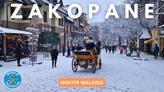 Zakopane, Poland: 4K Winter Walking Tour: January 2024