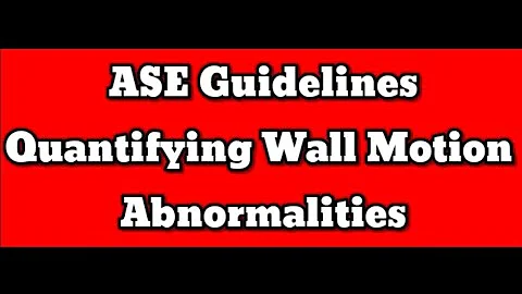 Wall Motion Abnormalities 2023 ASE Guidelines Echocardiography
