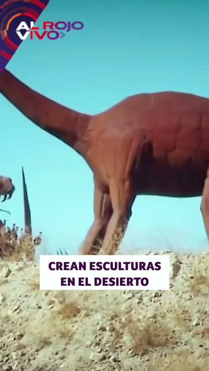 Hispano crea esculturas enormes en el desierto de Riverside | ARV