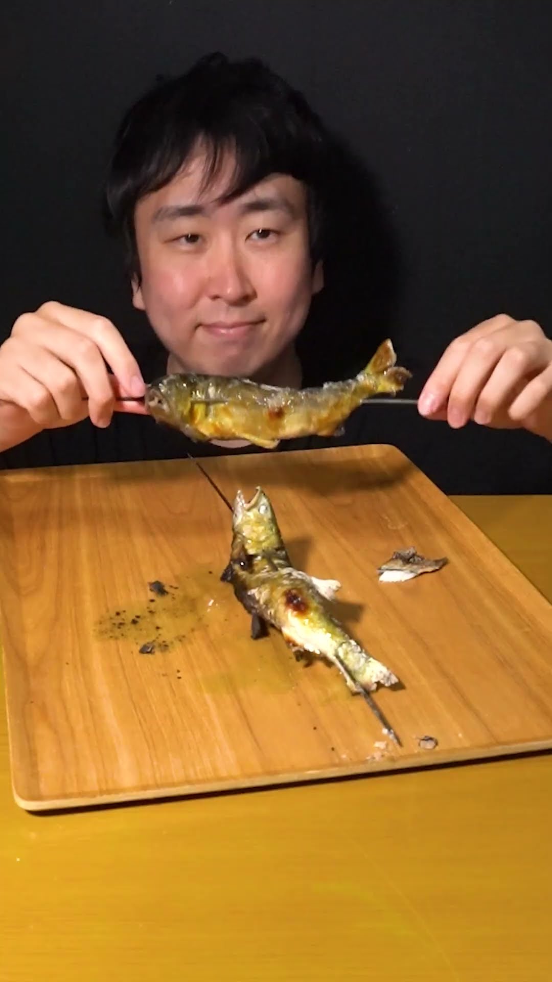 鮎の炭火焼き車が美味すぎる！　#スーパードライ #生ジョッキ缶 #pr