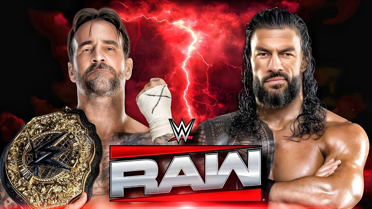 Roman Reigns vs CM Punk Full Match WWE RAW 2K25 - Original Tribal Chief vs Best In The World