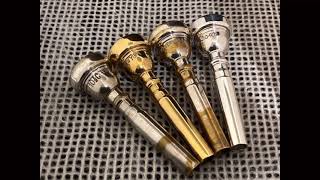 【トランペット】大きな刻印　ニューヨークバック初期？　トランペット　マウスピース10 １/２C　Trumpet Mouthpiece　NEW YORK BACH　10 １/２C