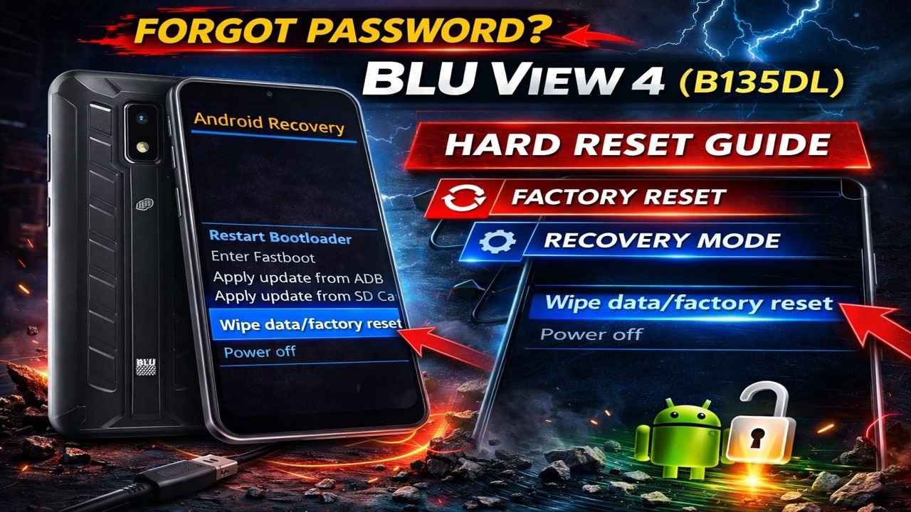 Forgot Password? BLU View 4 (B135DL) Hard Reset – Factory Reset & Recovery Mode
