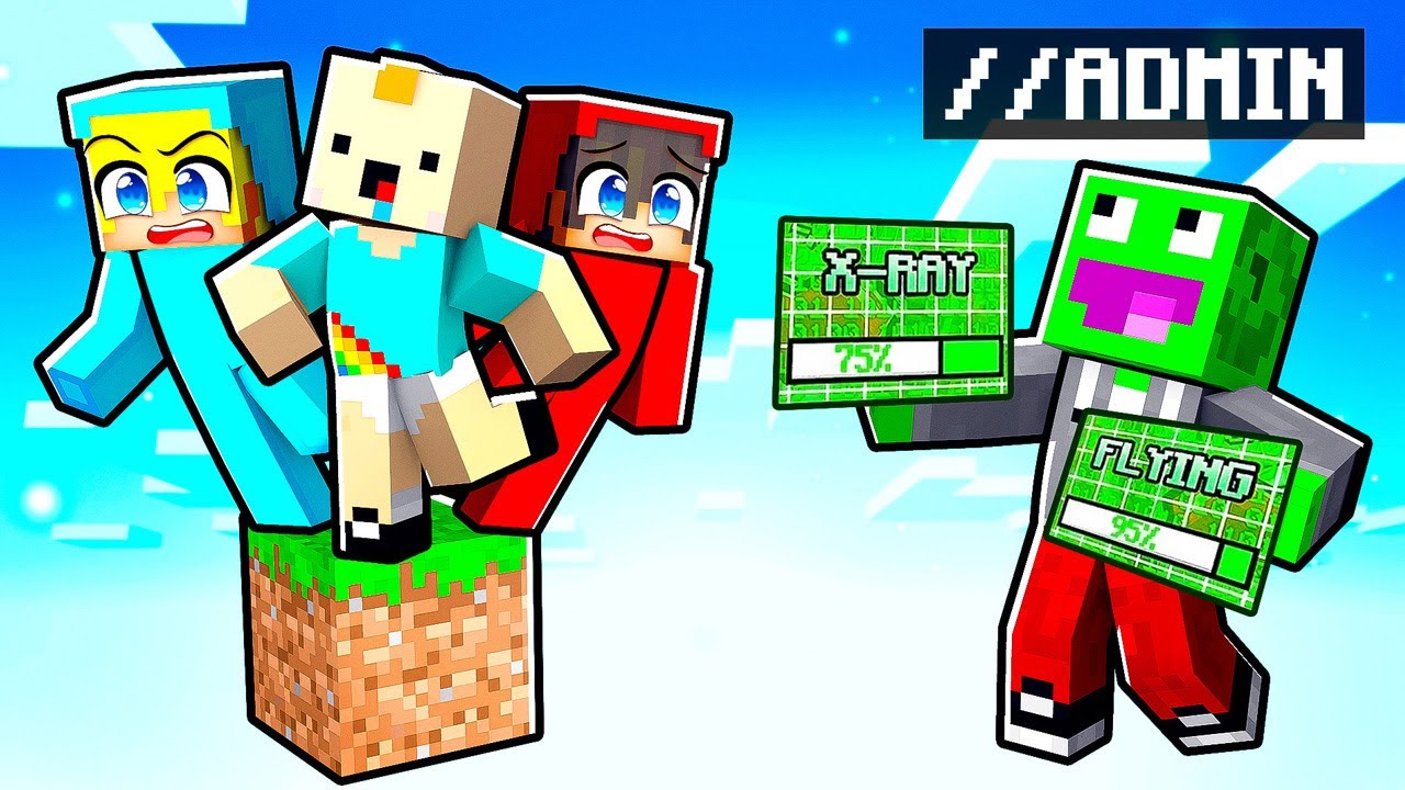 UŻYWAM KOMEND ADMINA na JEDNYM BLOKU w Minecraft!