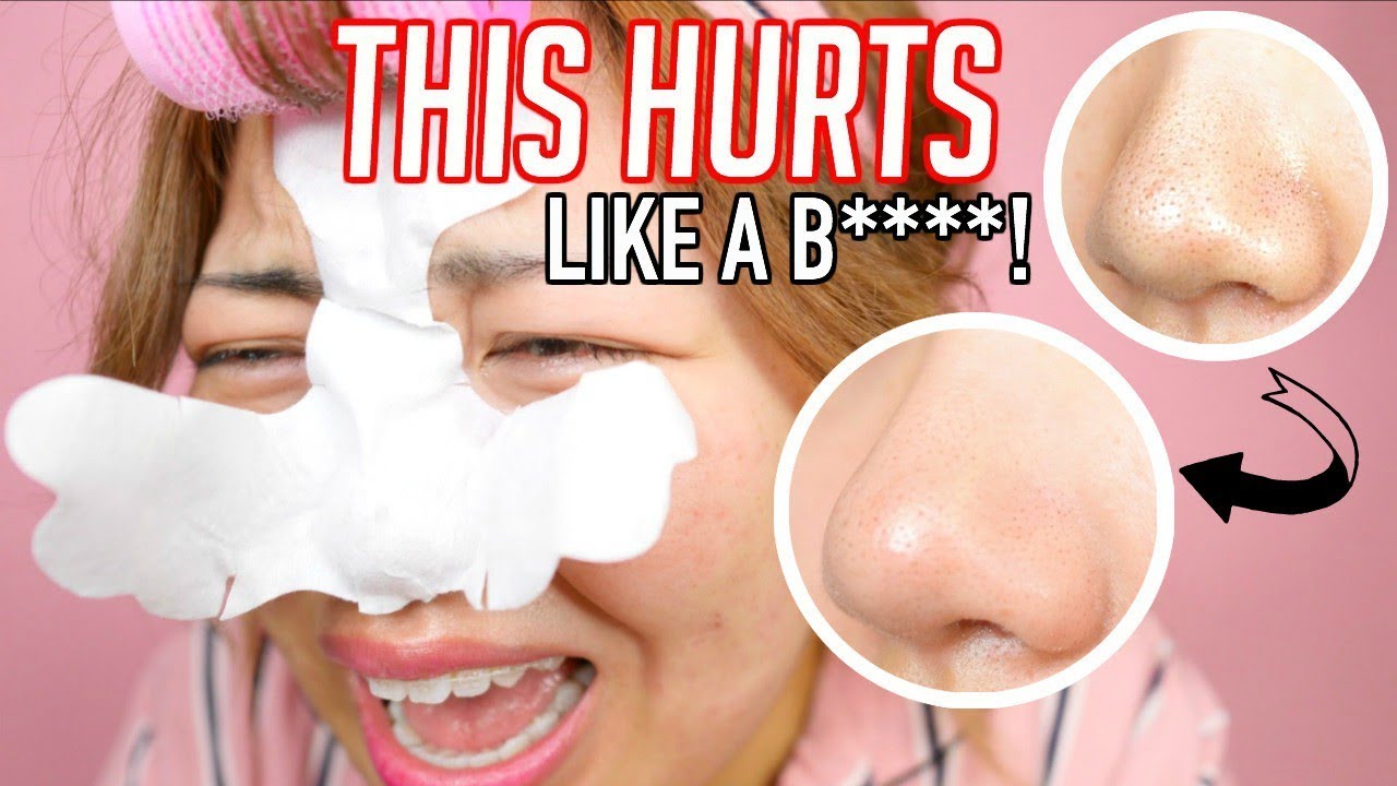 HUGE PAINFUL BLACKHEAD STRIP! this should be 